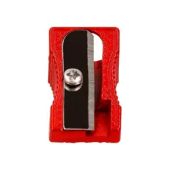 SACAPUNTAS LIDERPAPEL METALICO CUÑA 1 USO COLOR ROJO