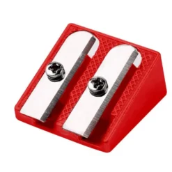 SACAPUNTAS LIDERPAPEL METALICO CUÑA 2 USOS COLOR ROJO