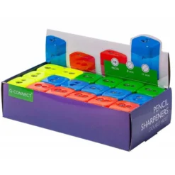 Sacapuntas marca Q-Connect 2 usos