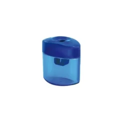 Sacapuntas metalico marca M+R con deposito transparente