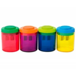 SACAPUNTAS MILAN COLLECTION PLASTICO 2 USOS + 4 GOMAS 430