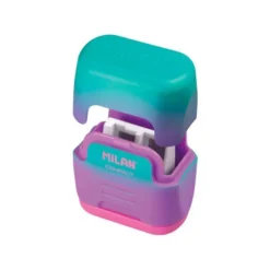 SACAPUNTAS MILAN COMPACT SUNSET PLASTICO 2 USOS COLORES SURTIDOS