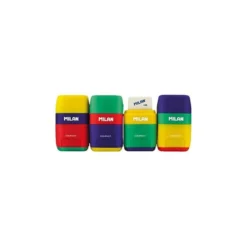 Sacapuntas Milán plástico con goma modelo compact (NO SE PUEDE ELEGIR COLOR)