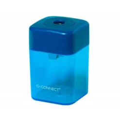 SACAPUNTAS Q-CONNECT METALICO 1 USO CON DEPOSITO COLORES SURTIDOS 