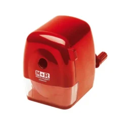 Sacapuntas sobremesa M+R manual rojo