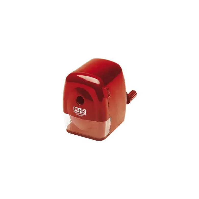Sacapuntas sobremesa M+R manual rojo