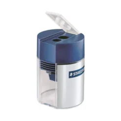 SACAPUNTAS STAEDTLER NORIX METALICO 8,2 MM CON DEPOSITO 1 USO CAJA DE 10 UNIDADES COLORES SURTIDOS