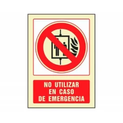 Señal marca Syssa no utilizar en caso de emergencia