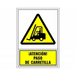 Señal marca Syssa paso carretilla