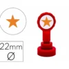 SELLO ARTLINE EMOTICONO ESTRELLA COLOR ORO 22 MM DIAMETRO