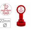 SELLO ARTLINE EMOTICONO EXCELENTE COLOR ROJO 22 MM DIAMETRO