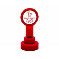 SELLO ARTLINE EMOTICONO EXCELENTE COLOR ROJO 22 MM DIAMETRO