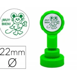 SELLO ARTLINE EMOTICONO MUY BIEN COLOR VERDE 22 MM DIAMETRO