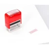 SELLO ENTINTADO AUTOMATICO Q-CONNECT PAGADO ALMOHADILLA 14X38 MM COLOR ROJO