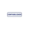 Sello entintado marca Printy con texto Contabilizado