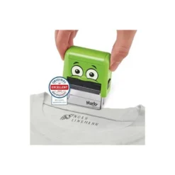 SELLO MARCADOR DE ROPA MARKY INFANTIL VERDE INCLUYE TINTA KIT DE ETIQUETAS Y CINTA TERMOADHESIVA