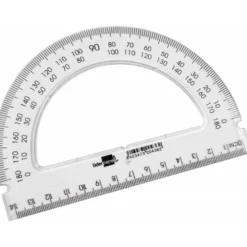 Semicirculo plastico marca Liderpapel 14 cm