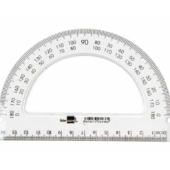 Semicirculo plastico marca Liderpapel 14 cm