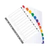 Separadores cartulina Exacompta Din A4 juego de 12 color blanco