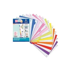 SEPARADORES DE PLASTICO OXFORD POLIPROPILENO 500 MC JUEGO DE 10 SEPARADORES
