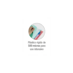 SEPARADORES DE PLASTICO OXFORD POLIPROPILENO 500 MC COLORES PASTEL JUEGO DE 5 SEPARADORES