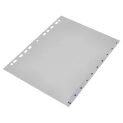 Separadores de plastico Q-Connect numericos multitaladro 1-10 DIN A4