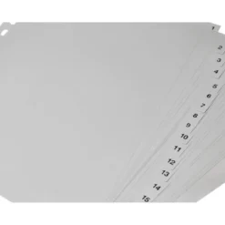 Separadores de plastico Q-Connect numericos multitaladro Din A4