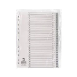 Separadores de plastico Q-Connect numericos multitaladro Din A4