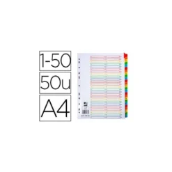 Separadores de plástico Q-Connect numericos