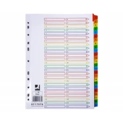 Separadores de plástico Q-Connect numericos