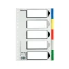 Separadores plastico Esselte Folio juego de 5 colores