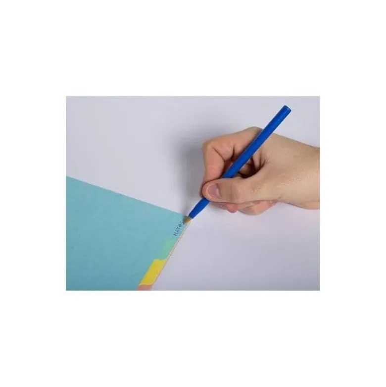SEPARADOR EXACOMPTA AQUAREL CARTULINA LUSTRADA JUEGO DE 12 SEPARADORES DIN A4 COLORES PASTEL
