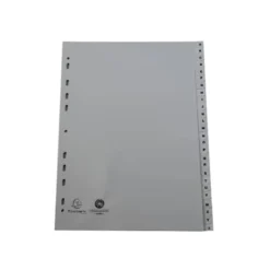 SEPARADOR EXACOMPTA CARTULINA BLANCA A-Z JUEGO DE 20 SEPARADORES DIN A4 11 TALADROS