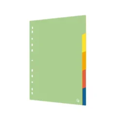 SEPARADOR LIDERPAPEL POLIPROPILENO JUEGO DE 5 SEPARADORES A4 MULTITALADRO 500 MICRAS