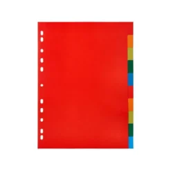 SEPARADOR Q-CONNECT PLASTICO JUEGO DE 10 SEPARADORES DIN A4 MULTITALADRO