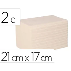 SERVILLETA BUNZL GREENSOURCE CELULOSA BLANCA PLEGADO ZIG-ZAG 2 CAPAS 21X17 CM CAJA DE 9000 UNIDADES