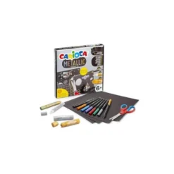 SET DE DIBUJO CARIOCA METALLIC POP UP CARD CREATOR 3D 17 PIEZAS