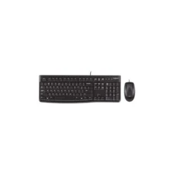 Set teclado + raton con cable Logitech color Negro