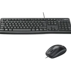 Set teclado + raton con cable Logitech color Negro