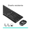 SET TECLADO + RATON LOGITECH MK270 INALAMBRICO NEGRO