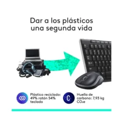SET TECLADO + RATON LOGITECH MK270 INALAMBRICO NEGRO