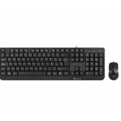 SET TECLADO Y RATON CON CABLE NGS COCOA USB COLOR NEGRO