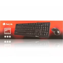 SET TECLADO Y RATON CON CABLE NGS COCOA USB COLOR NEGRO