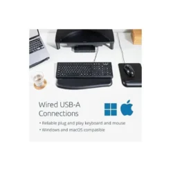SET TECLADO Y RATON KENSINGTON KM100 EQ ECOLOGICO CON CABLE COLOR NEGRO