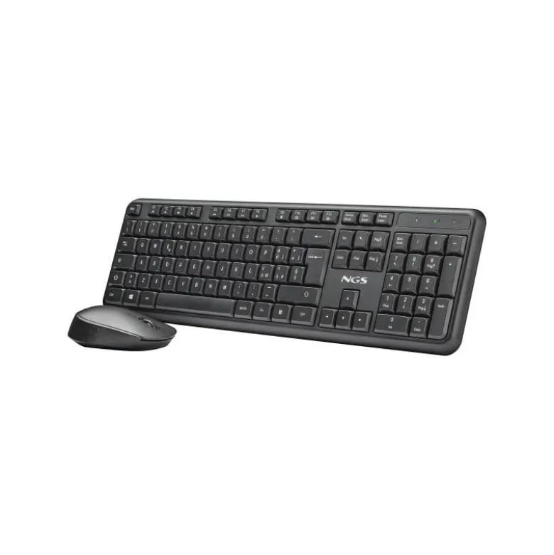 SET TECLADO Y RATON NGS ALLURE MULTIMEDIA INALAMBRICO USB NANO 2,4 GHZ COLOR NEGRO
