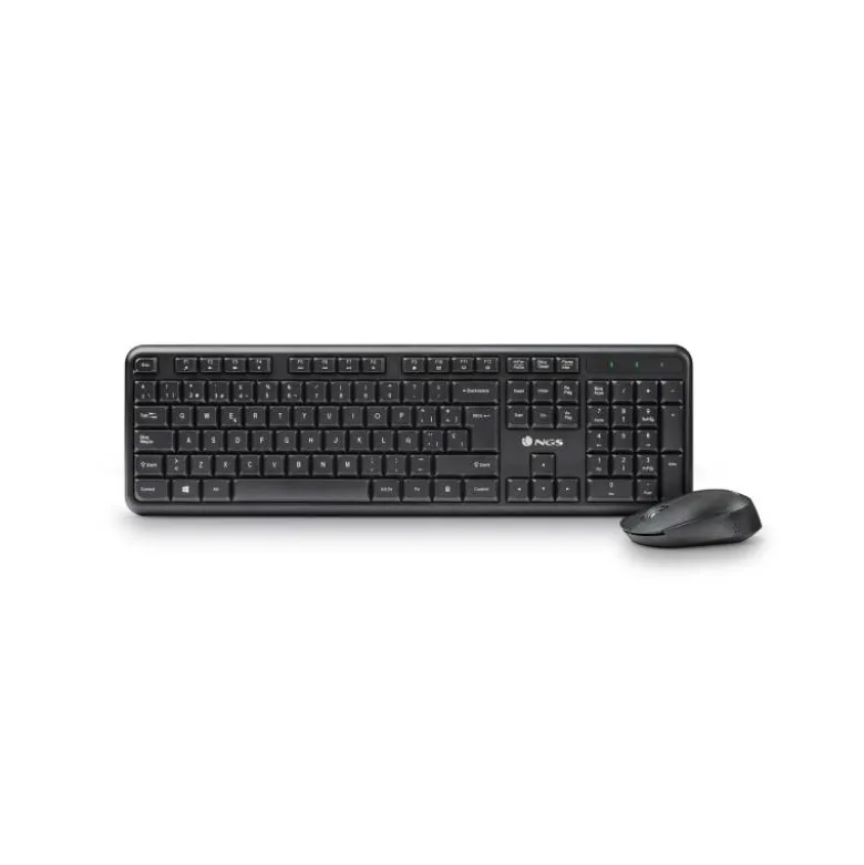 SET TECLADO Y RATON NGS ALLURE MULTIMEDIA INALAMBRICO USB NANO 2,4 GHZ COLOR NEGRO