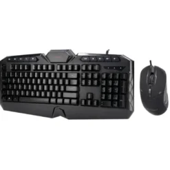 SET TECLADO Y RATON Q-CONNECT GAMING CON CABLE E ILUMINACION LED COLOR NEGRO