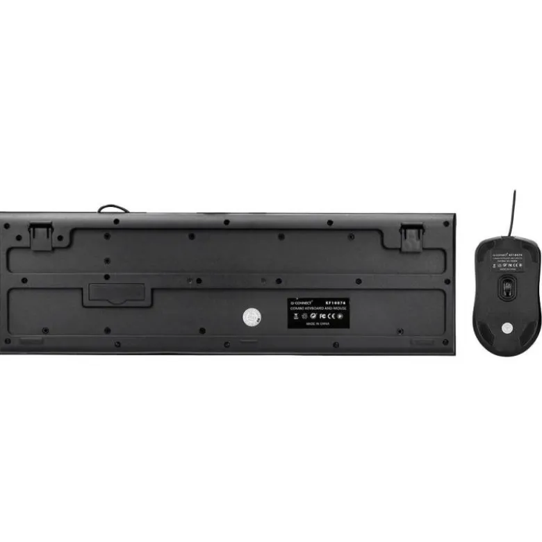 SET TECLADO Y RATON Q-CONNECT CON CABLE COLOR NEGRO