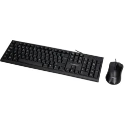 SET TECLADO Y RATON Q-CONNECT CON CABLE COLOR NEGRO