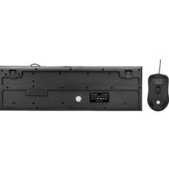 SET TECLADO Y RATON Q-CONNECT CON CABLE COLOR NEGRO